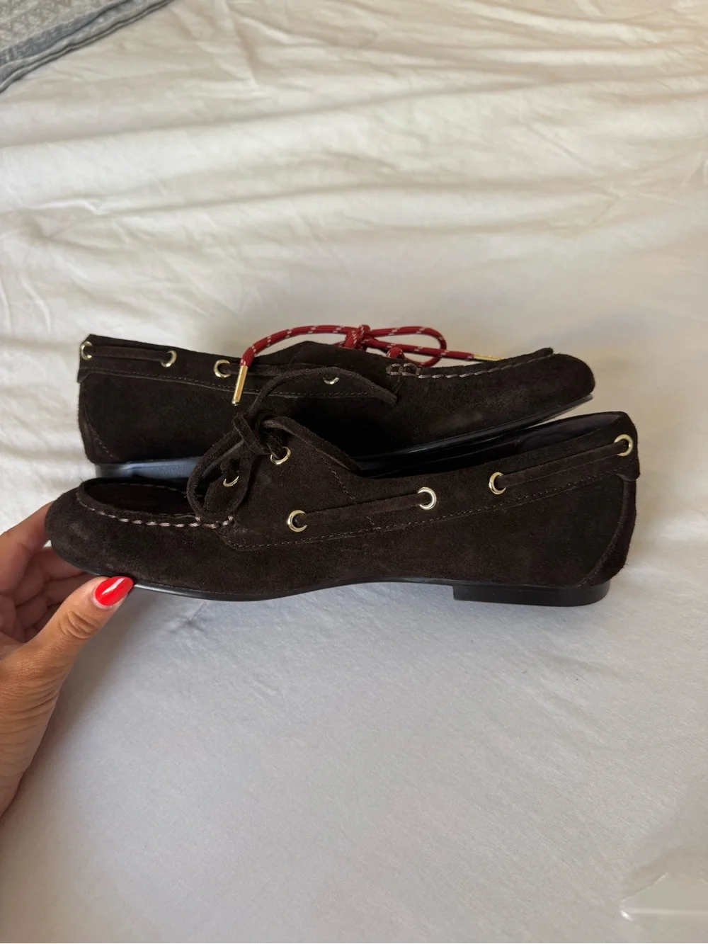 Madewell Brown Suede Jamie Boat Shoes